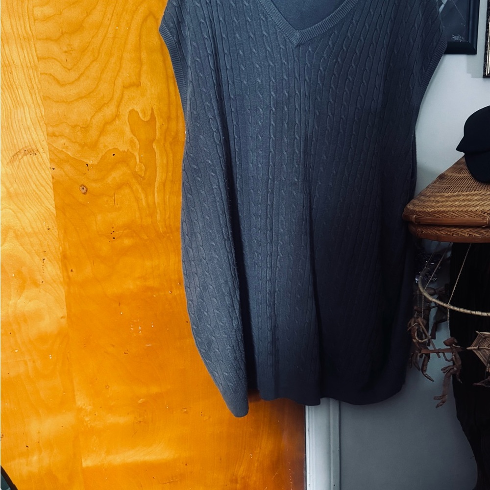 Harbor Bay Gray V-Neck Sweater